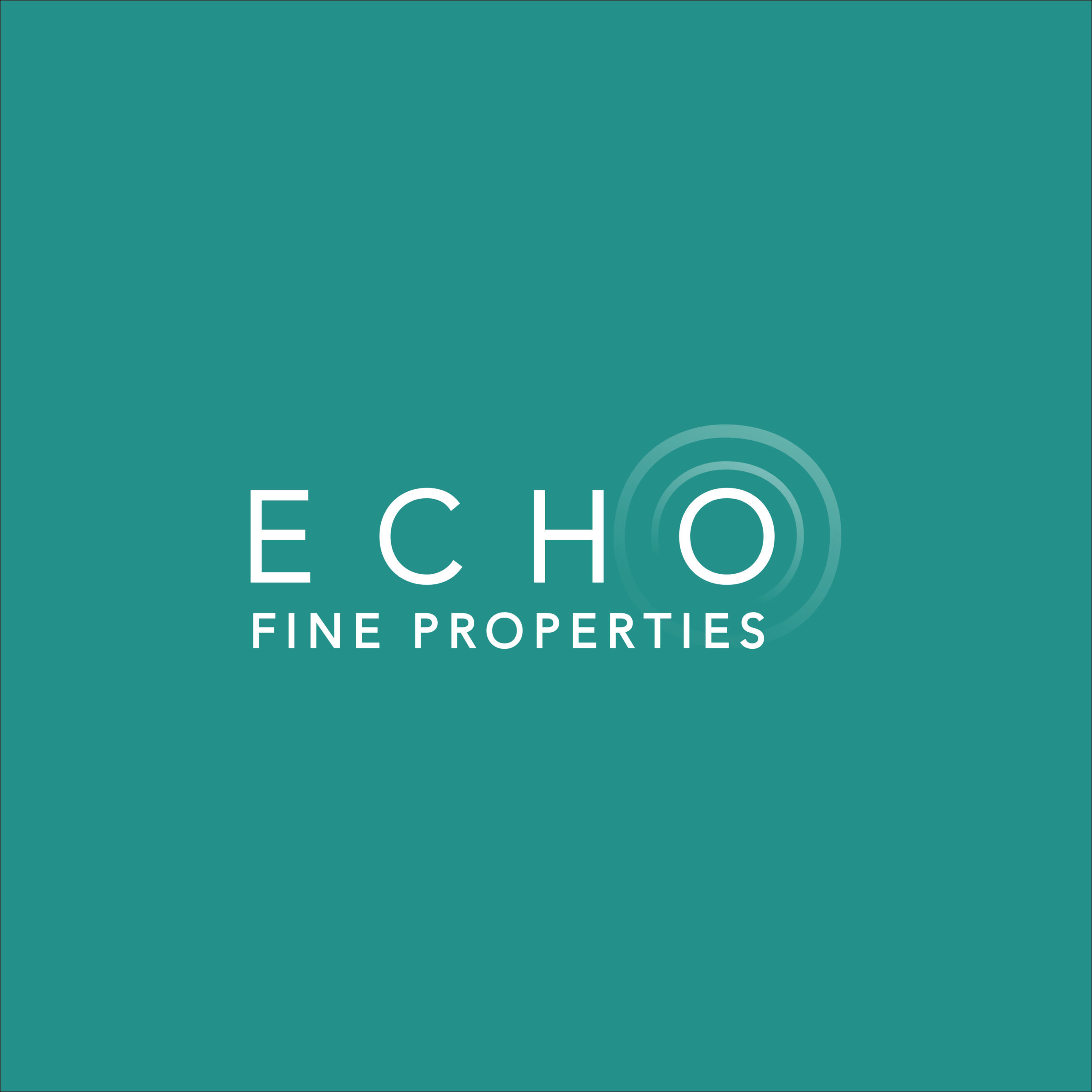 Echo Fine properties logo cmyk signage KO